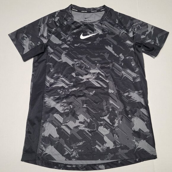 Nike DRO-FIT Boy’s shirt size Large color black gray - Picture 1 of 4